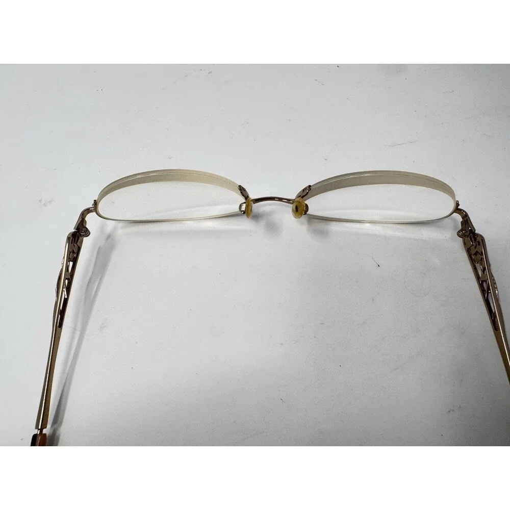 Tura MOD R104 Eyeglass Frames Only 53-18-135 Bronze Brown Semi Rimless